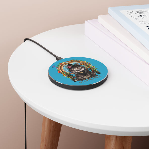 Wireless Charger: Mia (Teal)