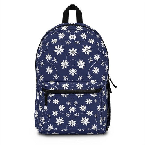 Backpack: White Daisy