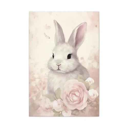 Canvas: Vintage Bunny I
