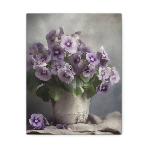 Canvas: Vintage Violets I