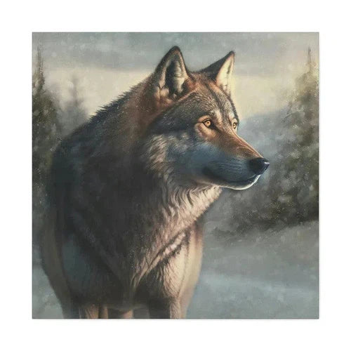 Canvas: Winter Wolf II