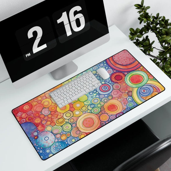 Desk Mat: Colorful Spheres
