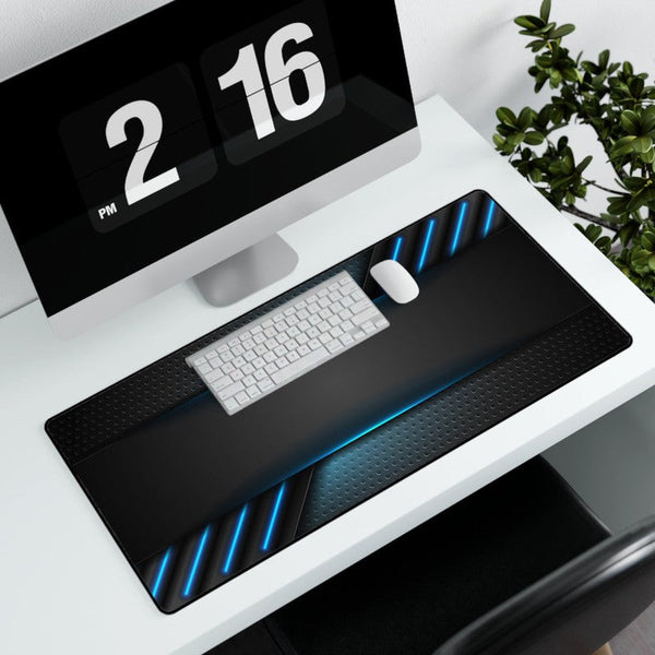 Desk Mat: Electric Blue Circuit