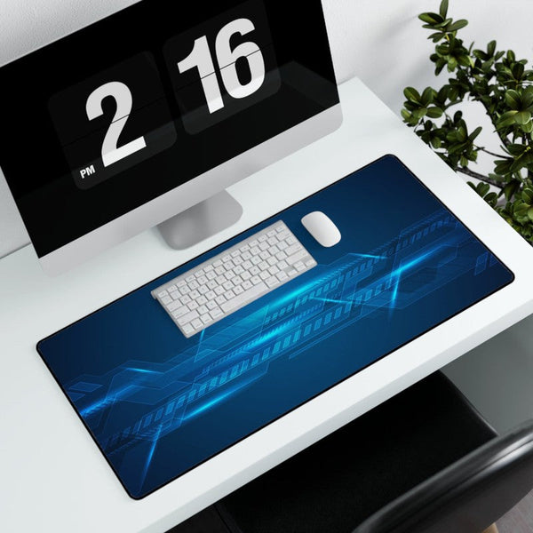 Desk Mat: Luminous Tech Lines