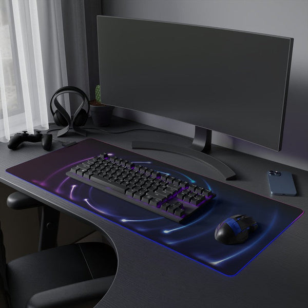 LED Gaming Mouse Pad: Cyber Spiral