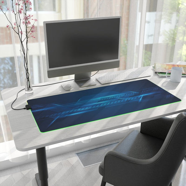 LED Gaming Mouse Pad: Luminous Tech Lines