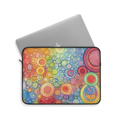 Laptop Sleeve: Colorful Spheres
