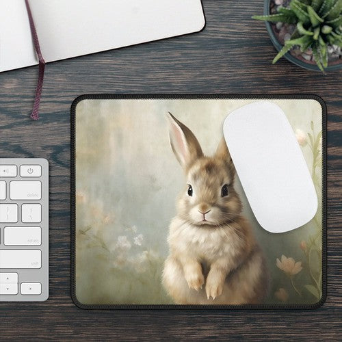 Mouse Pad: Vintage Bunny II