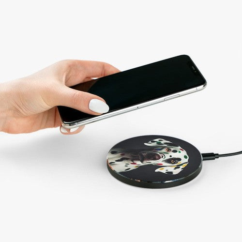 Wireless Charger: Rainbow Dalmation