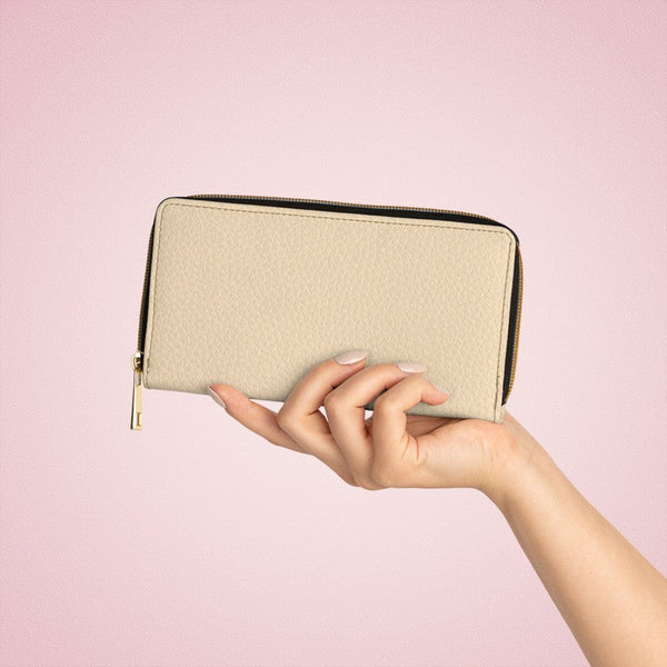 Zipper Wallet: Ivory Sand