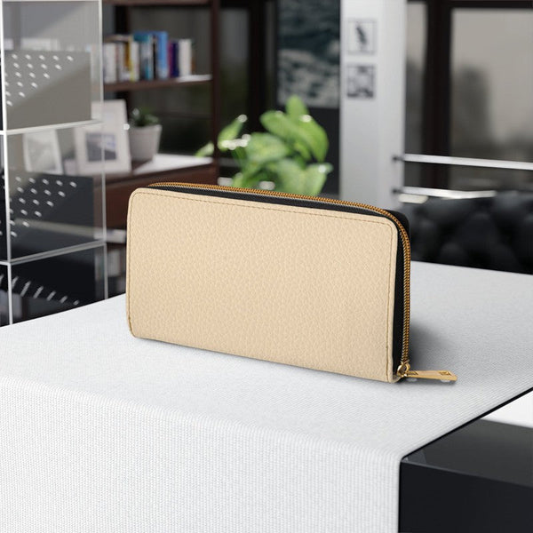 Zipper Wallet: Ivory Sand