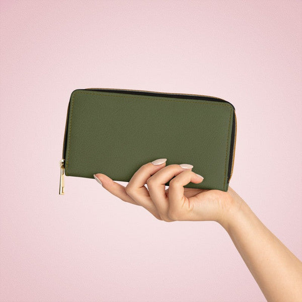 Zipper Wallet: Olive Essence