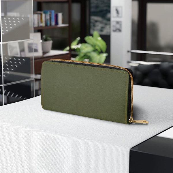 Zipper Wallet: Olive Essence