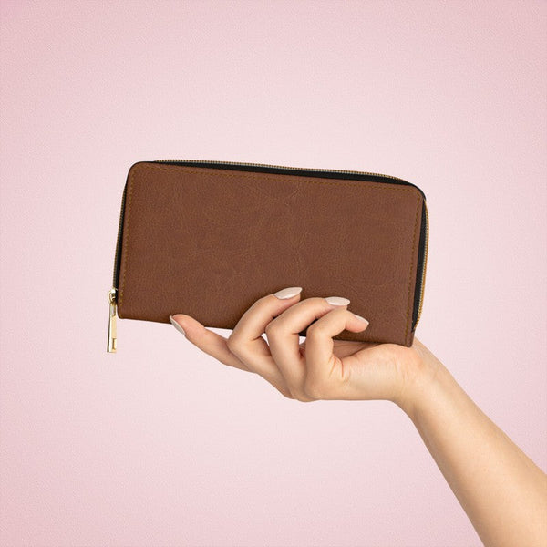 Zipper Wallet: Rich Cognac